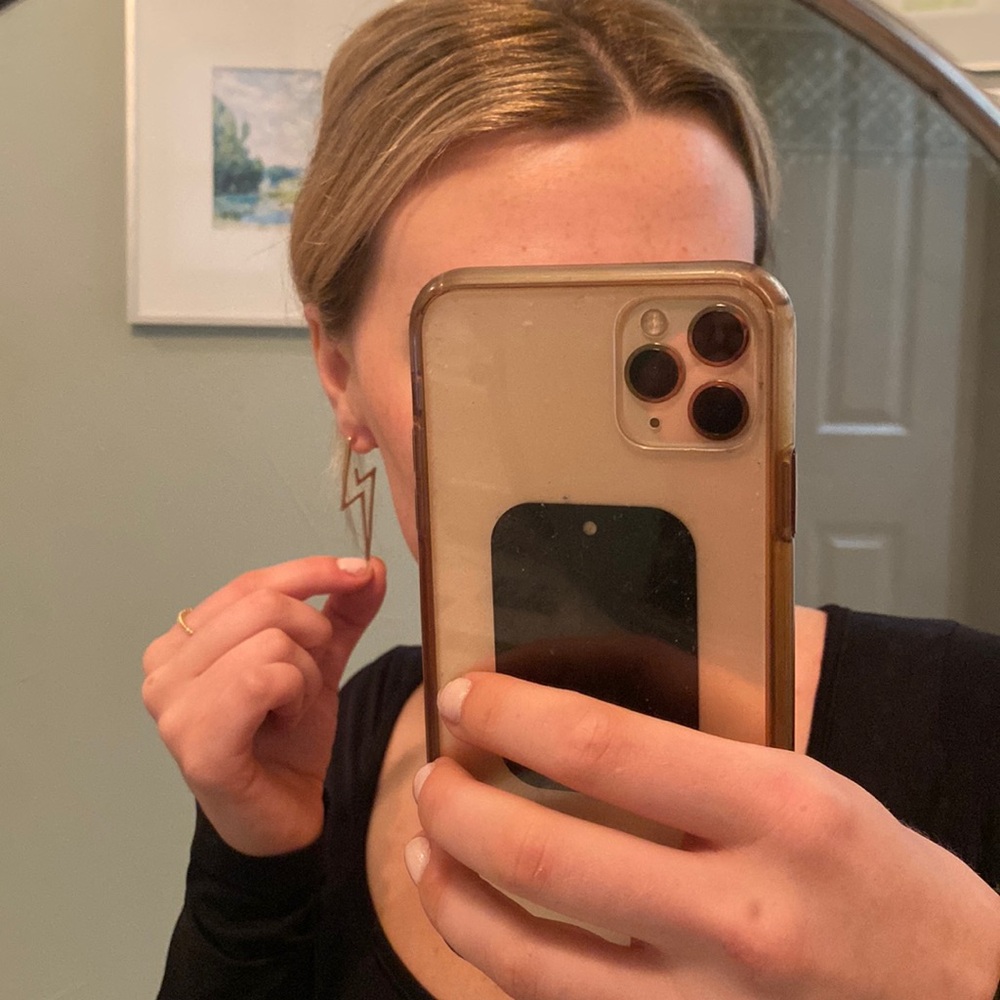 Lightening bolt earrings